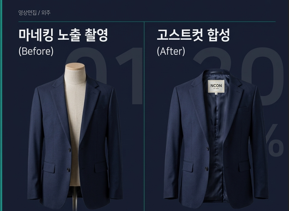 의류 쇼핑몰 누끼 작업이 번거롭다면 — 고스트컷으로 입체감 살리는 방법